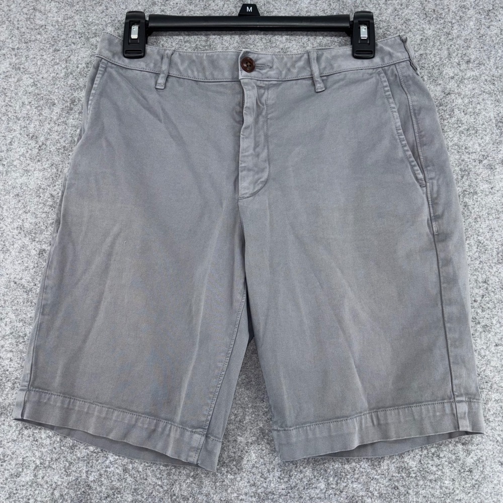 Faherty Brand All Day Shorts Mens 29 Steel Grey Pima Cotton MBC0017-STL